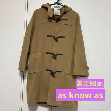 as know as 베이지 더플 코트