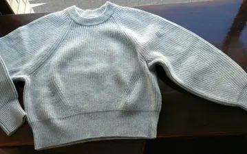 맥피 라이트 블루 캐시미어 혼방 스웨터 S