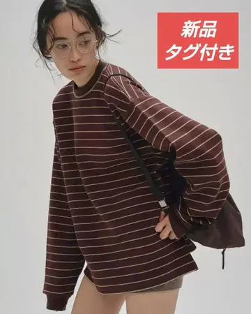 새상품 택 포함 TODAYFUL / Border Long T-shirts