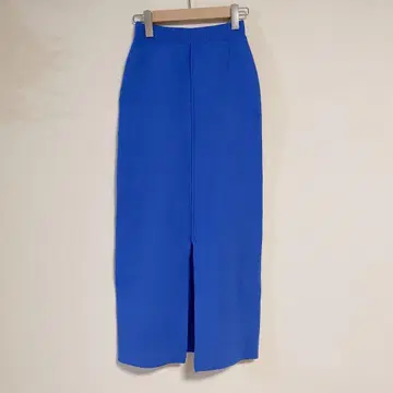 니트 롱 타이트 스커트 M 사이즈 블루 편안함