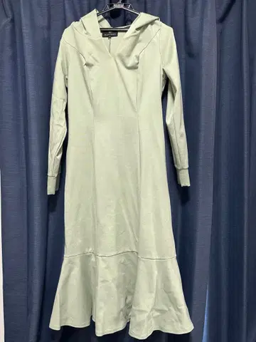 HEART CLOSET 후드 부착 롱 원피스 M 사이즈 라이트 그린