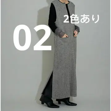 ADAM ET ROPE' 2WAY 트위드 오버롤 스커트