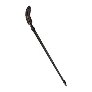 깃털 디자인 머리 장식 블랙 컬러