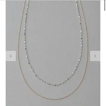 ete [미스트 핑크] K10 레이어드 목걸이 바이컬러