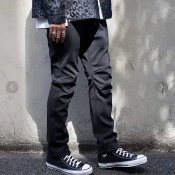 택 있음 onegravity 스트레치 슬림 팬츠 S 블랙