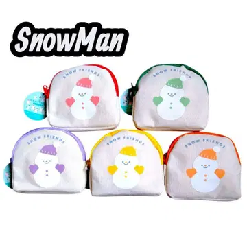 [ 새상품 ] 캔두 다이컷 파우치 눈사람 Snow Man 5개 세트
