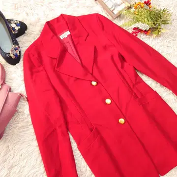 이탈리아제 HERNO 자켓 (XL) 빨간색/버튼 3개/더블 칼라