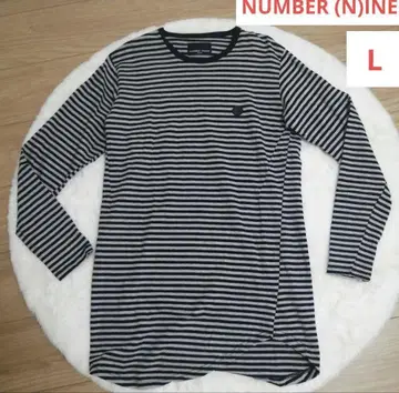 NUMBER (N)INE 스트라이프 패턴 긴팔 티셔츠 L