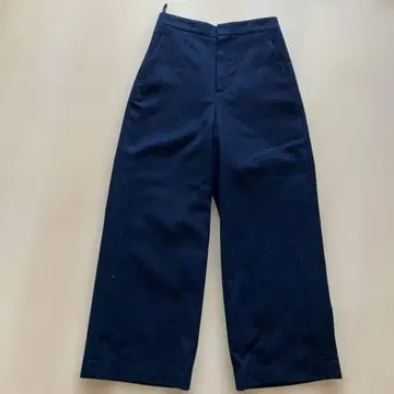 레킵 울 팬츠 블랙 보더