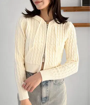 완판템! 택 포함 미사용 새상품 WZIP 케이블 후디