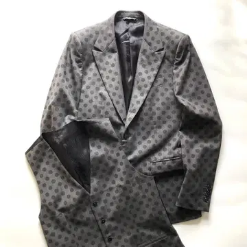 컨디션 최상 돌체앤가바나 테일러드 자켓 베스트 도트 그레이 48