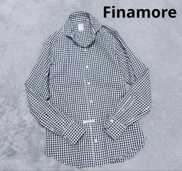 [ 새상품급 ] Finamore 피나모레 시모네 깅엄 체크 컷어웨이