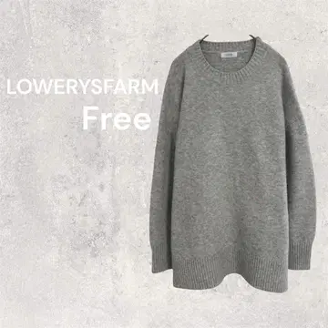 로리즈팜 니트 스웨터 긴팔 큼직하게 넉넉하게 쫀득쫀득 양모