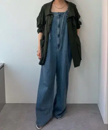 SHENERY 데님 오버롤