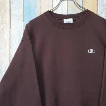 298 챔피온 맨투맨 트레이닝복 원포인트 자수 로고 L 사이즈