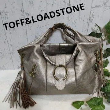 TOFF&LOADSTONE 메탈릭 실버 프린지 핸드백