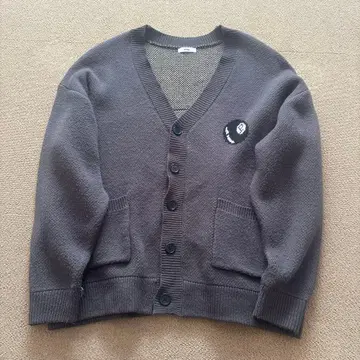 PERUSHU 니트 가디건 그레이