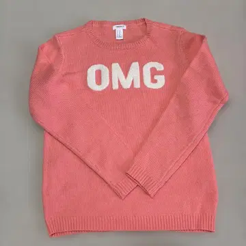 FOREVER 21 핑크 OMG 로고 긴팔 니트