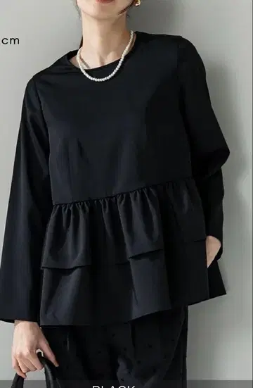 SONO 유틸리티 티어드 풀오버 BLACK