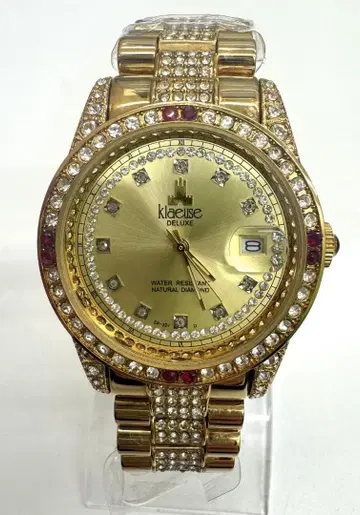 미사용품 가동품 ELGIN 골드 손목시계 남성용