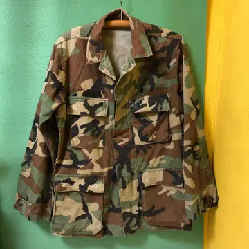 36 90년대 미군 실품 우드랜드 카모 밀리터리 자켓 USA