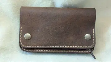 트래커 지갑 미들 소가죽 핸드메이드