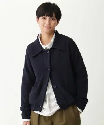 MHL. 헤비코튼 니트 가디건