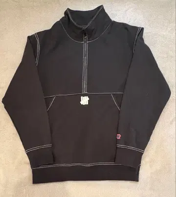 UNDEFEATED/하프 지퍼 맨투맨/S