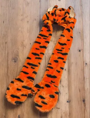 디즈니 티거 팬캡 머플러 장갑 그로브 모자