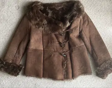 에스트네이션 비스 무스탕 숏코트 양가죽