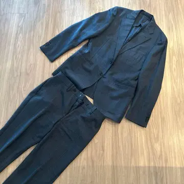 매킨토시 철학 셋업 네이비 체크 40R