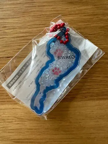 비와코 아크릴 키링 BLUE 발바닥