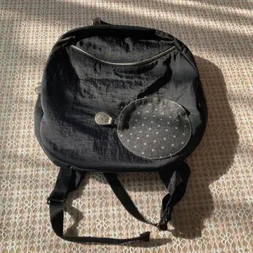 센소유니코/블랙 도트 포켓 부착 백팩