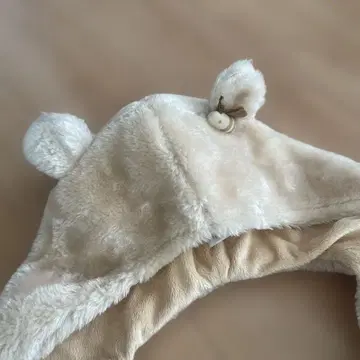 푸우 귀달린 플리스 모자