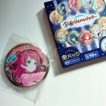 학원 아이돌 마스터 학마스 금 배지 하나미 사키