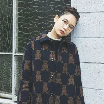 didizizi BEAR 곰 자카드 숏코트