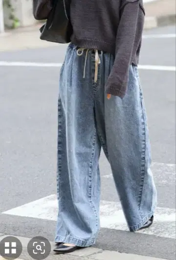 저널 스탠다드 이지 와이드 데님 팬츠 사이즈 36 블루 A