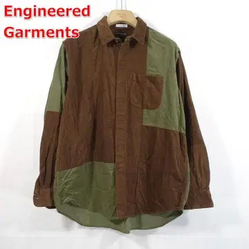 [ 고품질 ] 엔지니어드 가먼츠 코듀로이 절개 롱 기장 히요쿠 셔츠