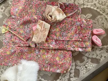 제니 핑크 기모노 세트 조리, 퍼 포함