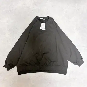 택 포함 새상품 프레임워크 래글런 판초 맨투맨 블랙D