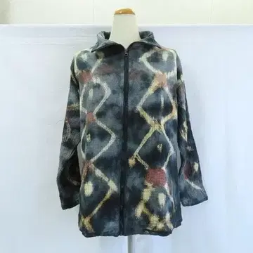 새상품 타이다이 염색 블루종 에스닉 아시안 블랙 멋쟁이 M062