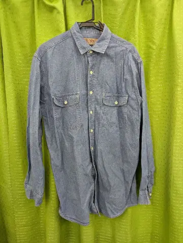 BIG MAC 데님 셔츠 톨 긴 길이 긴팔