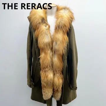 THE RERACS 퍼 달린 모즈 코트