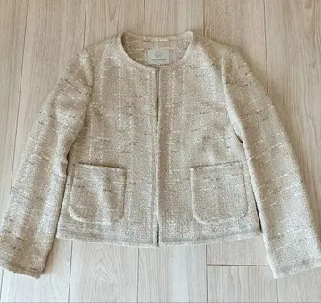 BEAUTY&YOUTH 트위드 노카라 자켓 S 사이즈