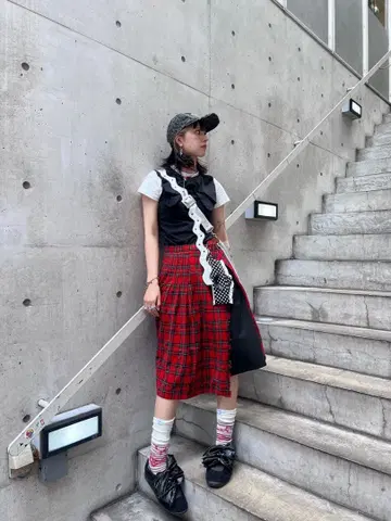 타탄 체크 스커트 스코틀랜드