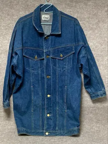 Tramare 오버 사이즈 데님 자켓 루즈핏 롱 기장 M 사이즈