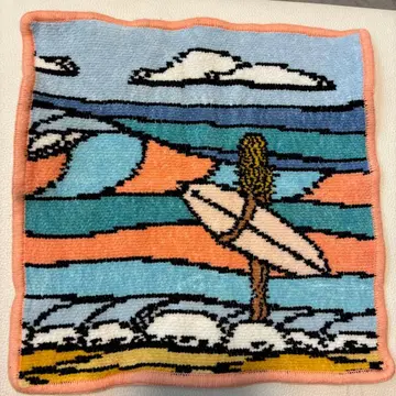 페이러 손수건 헤더 브라운 콜라보 캔디 서프