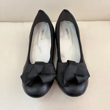 velikoko 리코코 펌프스 리본 블랙 귀여운 포멀