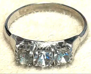 큐빅 지르코니아 3개 크리스탈 반지 패션 반지 반지 14