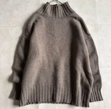 슬로브 이에나 하이넥 울 니트 모카